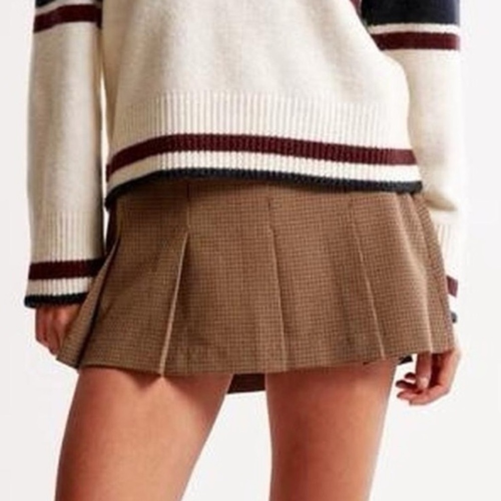 Abercrombie & Fitch Brown Mini Skirt